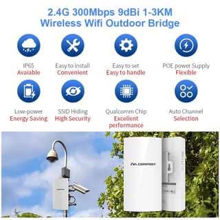 Vanjski Router COMFAST Vanjski Visokoučinkoviti Vodootporni CPE WiFi Pojačivač i ...