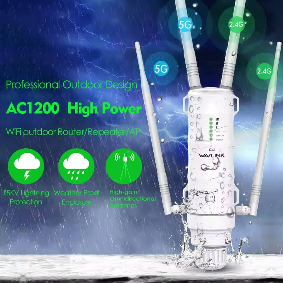 Vanjski Router Wavlink 300Mbps Vanjski Bežični WiFi Pojačivač s Visokom Snažom ...